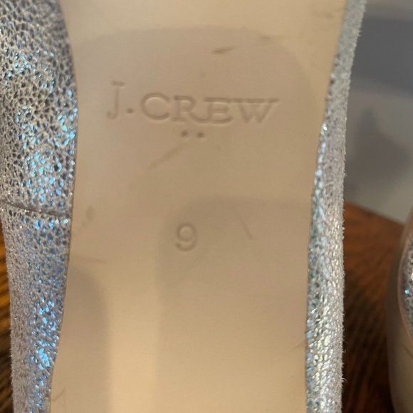 J Crew Silver Metallic Dressy Pumps-Size 9 - Picture 4 of 5